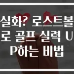 실화? 로스트볼로 골프 실력 UP하는 비법