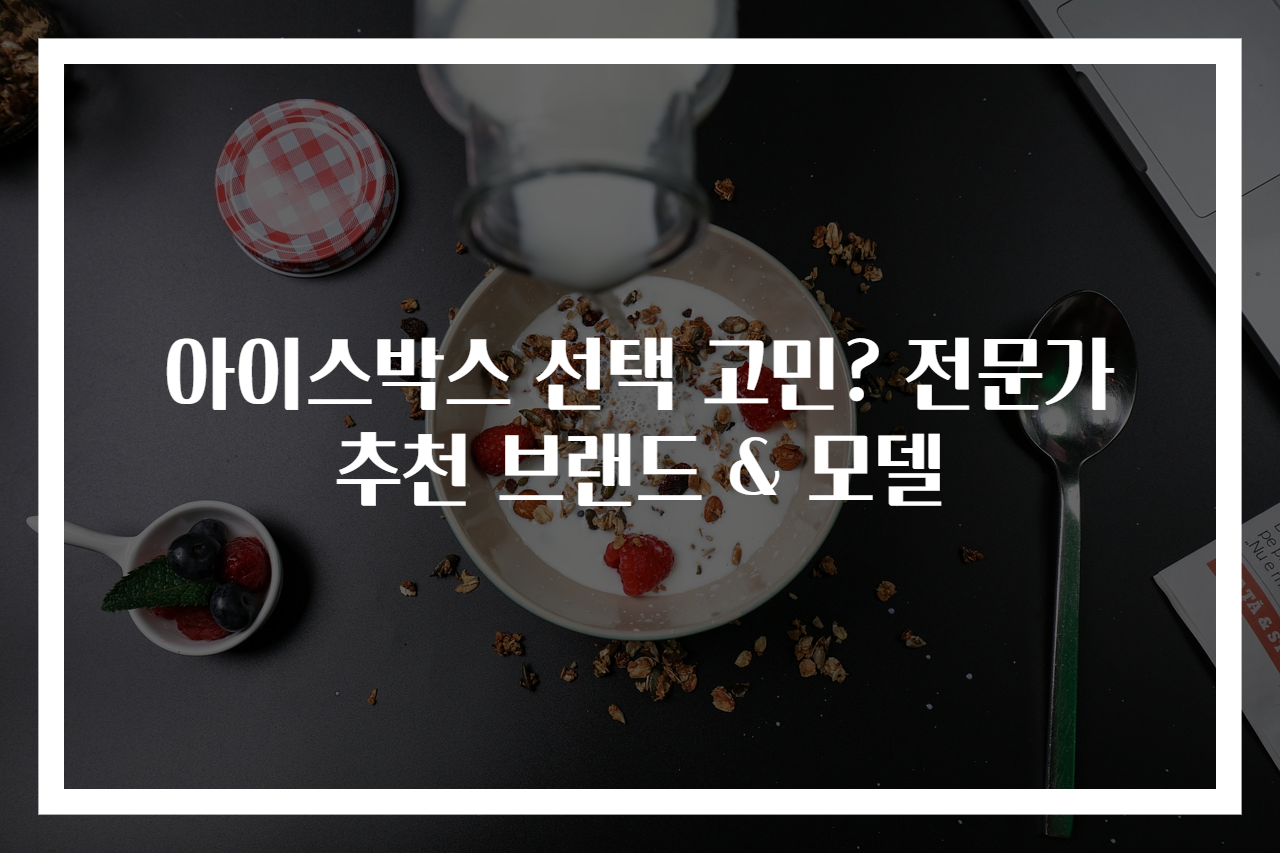 아이스박스 선택 고민? 전문가 추천 브랜드 & 모델