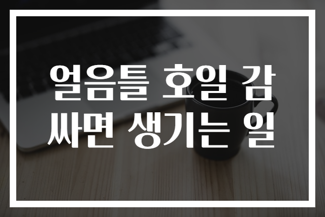 얼음틀 호일 감싸면 생기는 일