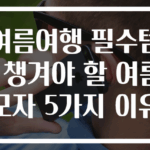 여름여행 필수템! 챙겨야 할 여름모자 5가지 이유