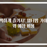 완벽하게 즐기자! 워터밤 가이드와 예상 비용
