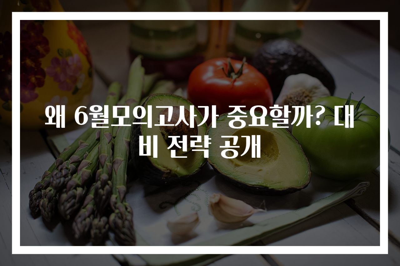 왜 6월모의고사가 중요할까? 대비 전략 공개