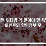 이번 워터밤 꼭 알아야 할 특별 이벤트와 할인정보 모