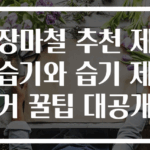 장마철 추천 제습기와 습기 제거 꿀팁 대공개