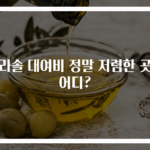 파라솔 대여비 정말 저렴한 곳은 어디?