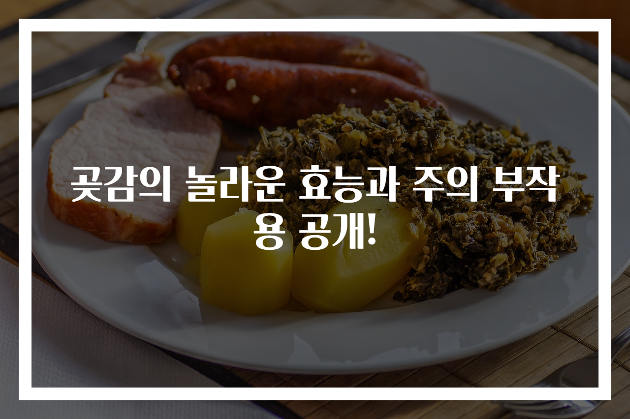 곶감의 놀라운 효능과 주의 부작용 공개!