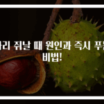 다리 쥐날 때 원인과 즉시 푸는 비법!