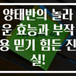양태반의 놀라운 효능과 부작용 믿기 힘든 진실!