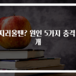 어지러울땐? 원인 5가지 충격 공개
