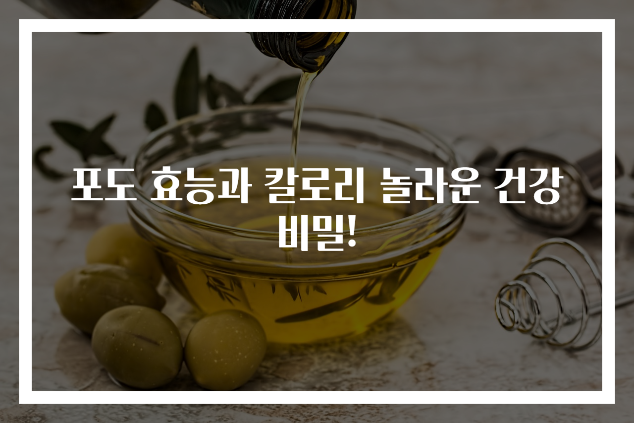 포도 효능과 칼로리 놀라운 건강 비밀!