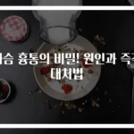 가슴 흉통의 비밀! 원인과 즉각 대처법