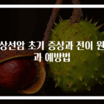 갑상선암 초기 증상과 전이 원인과 예방법