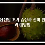 갑상선암 초기 증상과 전이 원인과 예방법
