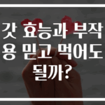 갓 효능과 부작용 믿고 먹어도 될까?