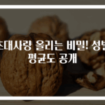 기초대사량 올리는 비밀! 성별별 평균도 공개