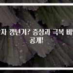 남자 갱년기? 증상과 극복 비밀 공개!
