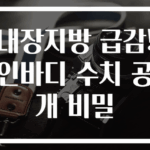 내장지방 급감! 인바디 수치 공개 비밀