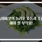 능이버섯의 놀라운 효능과 조심해야 할 부작용!