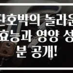 단호박의 놀라운 효능과 영양 성분 공개!