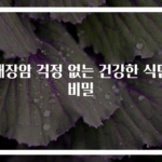 대장암 걱정 없는 건강한 식단 비밀