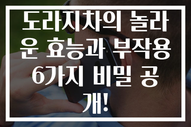 도라지차의 놀라운 효능과 부작용 6가지 비밀 공개!