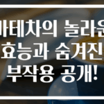 마테차의 놀라운 효능과 숨겨진 부작용 공개!