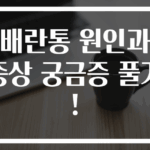 배란통 원인과 증상 궁금증 풀기!