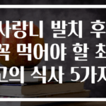 사랑니 발치 후! 꼭 먹어야 할 최고의 식사 5가지