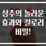 상추의 놀라운 효과와 칼로리 비밀!