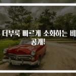 속 더부룩 빠르게 소화하는 비밀 공개!