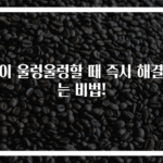 속이 울렁울렁할 때 즉시 해결하는 비법!