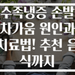 수족냉증 손발 차가움 원인과 치료법! 추천 음식까지