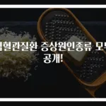 심혈관질환 증상원인종류 모두 공개!