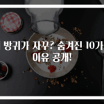 왜 방귀가 자꾸? 숨겨진 10가지 이유 공개!