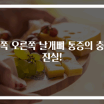 왼쪽 오른쪽 날개뼈 통증의 충격 진실!