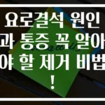 요로결석 원인과 통증 꼭 알아야 할 제거 비법!