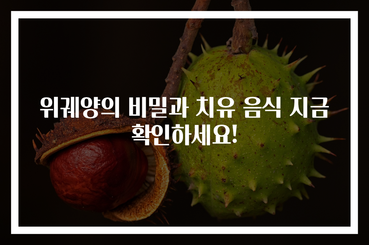 위궤양의 비밀과 치유 음식 지금 확인하세요!