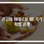 장 건강이 위태로울 때! 즉각 대처법 공개