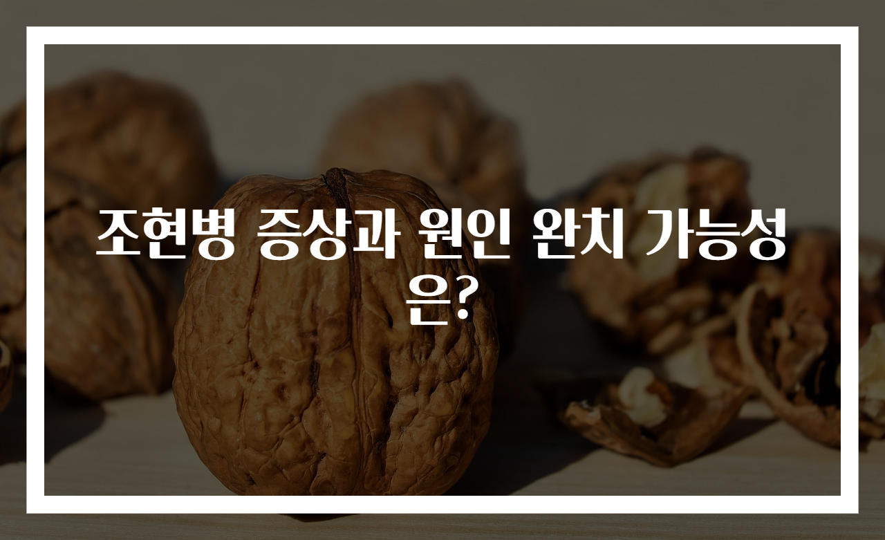 조현병 증상과 원인 완치 가능성은?