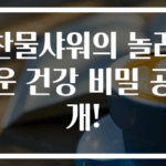 찬물샤워의 놀라운 건강 비밀 공개!