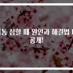 치통 심할 때 원인과 해결법 대공개!