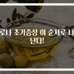 코로나 초기증상 이 순서로 나타난다!
