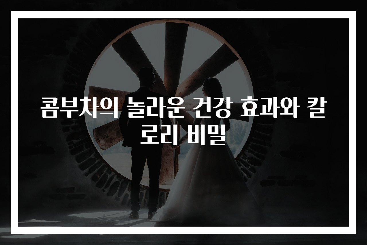 콤부차의 놀라운 건강 효과와 칼로리 비밀