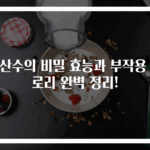 탄산수의 비밀 효능과 부작용 칼로리 완벽 정리!