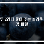 하루 2리터 물이 주는 놀라운 건강 비밀
