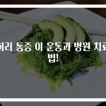 허리 통증 이 운동과 병원 치료법!