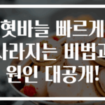 혓바늘 빠르게 사라지는 비법과 원인 대공개!