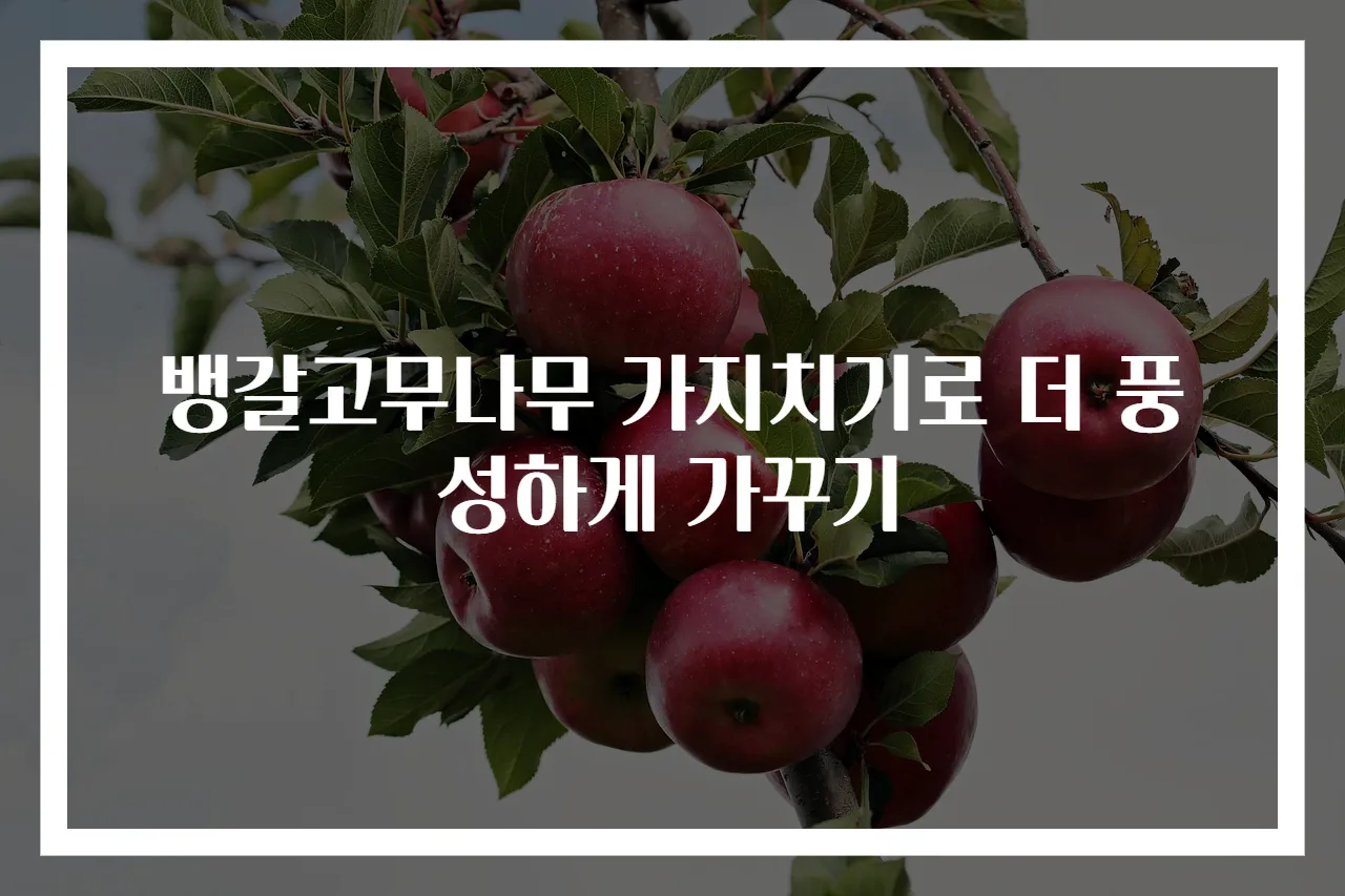 뱅갈고무나무 가지치기로 더 풍성하게 가꾸기