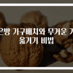 작은방 가구배치와 무거운 가구 옮기기 비법