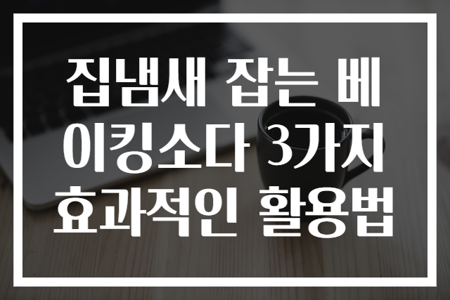 집냄새 잡는 베이킹소다 3가지 효과적인 활용법